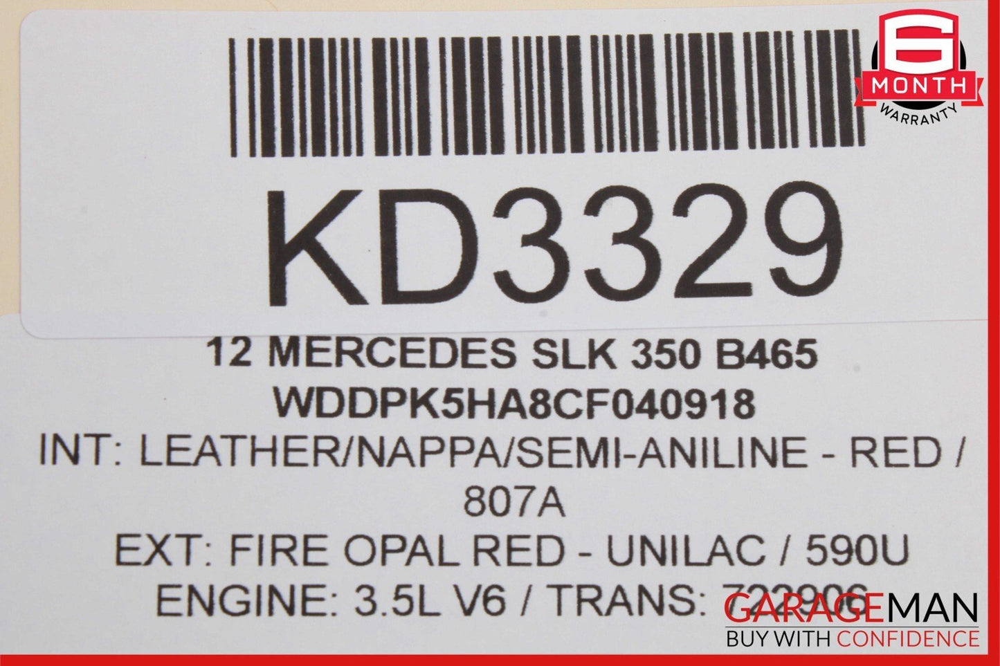 12-20 Mercedes R172 SLK350 SLC300 Convertible Left Trunk Lift Assist Cylinder
