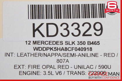 12-20 Mercedes R172 SLK350 SLC300 Convertible Left Trunk Lift Assist Cylinder