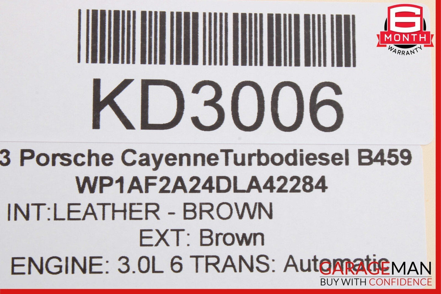 11-14 Porsche Cayenne 958 Rear ABS Speed Sensor Wiring Harness Wires OEM