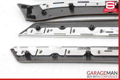 14-16 Mercedes W212 E350 Interior Door Panel Trim Strip Moldings Set of 8 Pc OEM