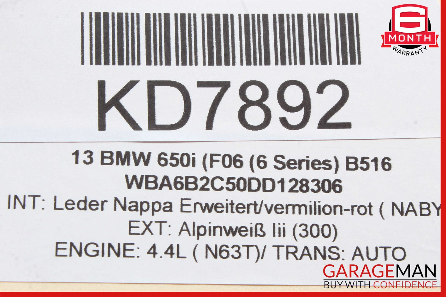 13-19 BMW 650i F06 Multi Band Radio Left Antenna Control Module OEM