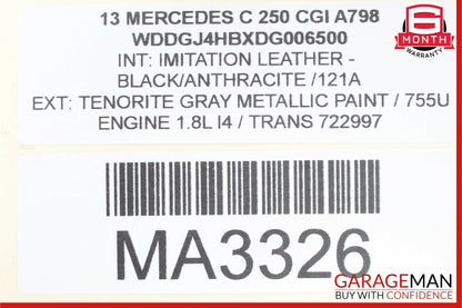 08-18 Mercedes W204 C250 SLK250 E400 Front Left Side Door Control Module OEM