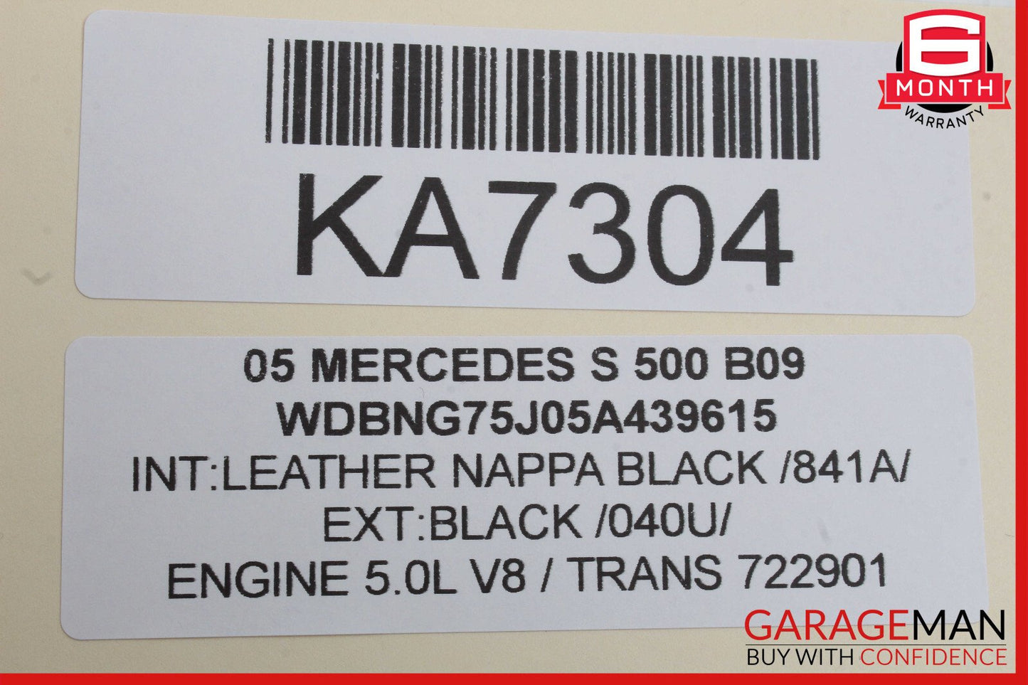 03-06 Mercedes W220 S500 Front Left Driver Side Seat Control Module OEM