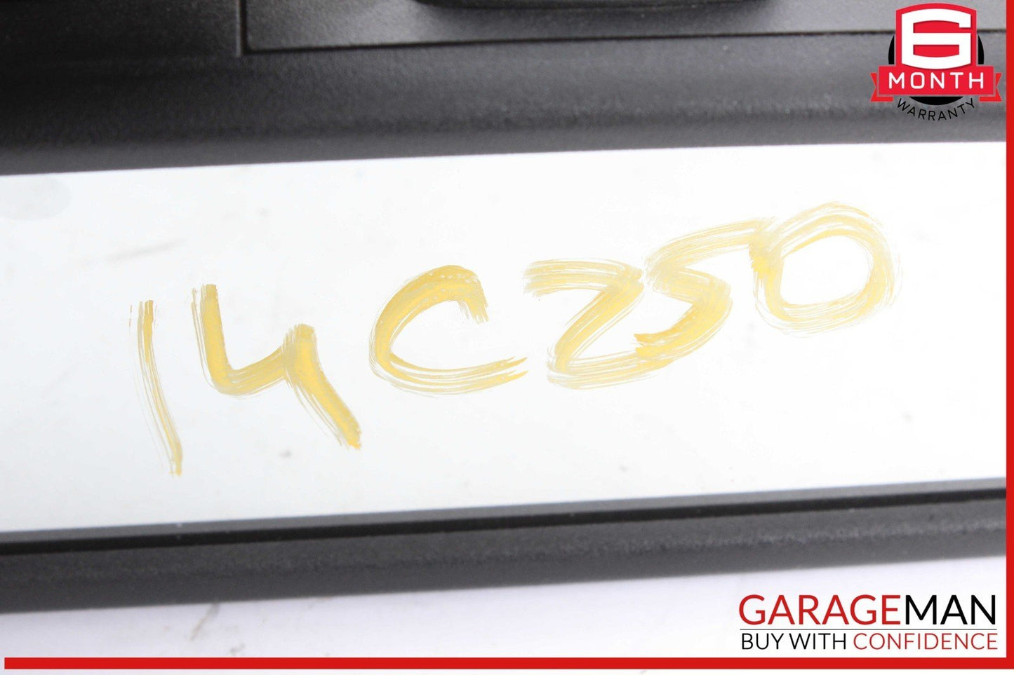 08-14 Mercedes W204 C250 C300 C63 AMG Top Upper Rear View Mirror Black OEM
