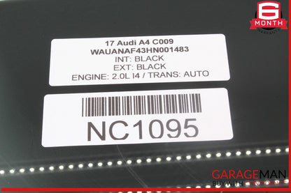 17-24 Audi A4 Rear Left Driver Side Door Window Glass 8W5845205 OEM