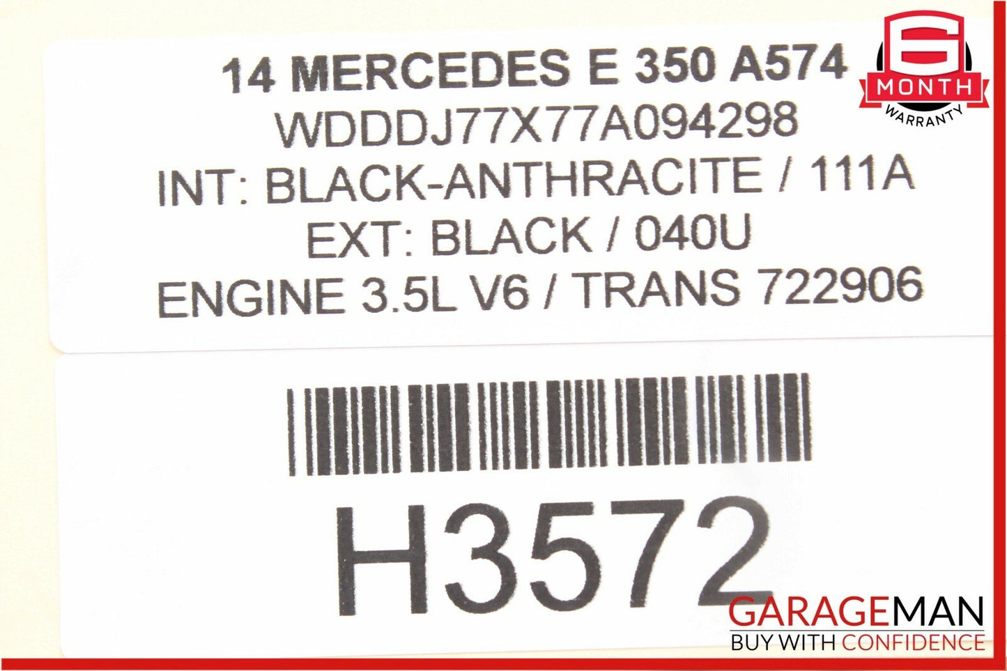 10-16 Mercedes W212 E350 C300 CLS350 Rear Deck Shelf Loud Speaker 2048205802 OEM