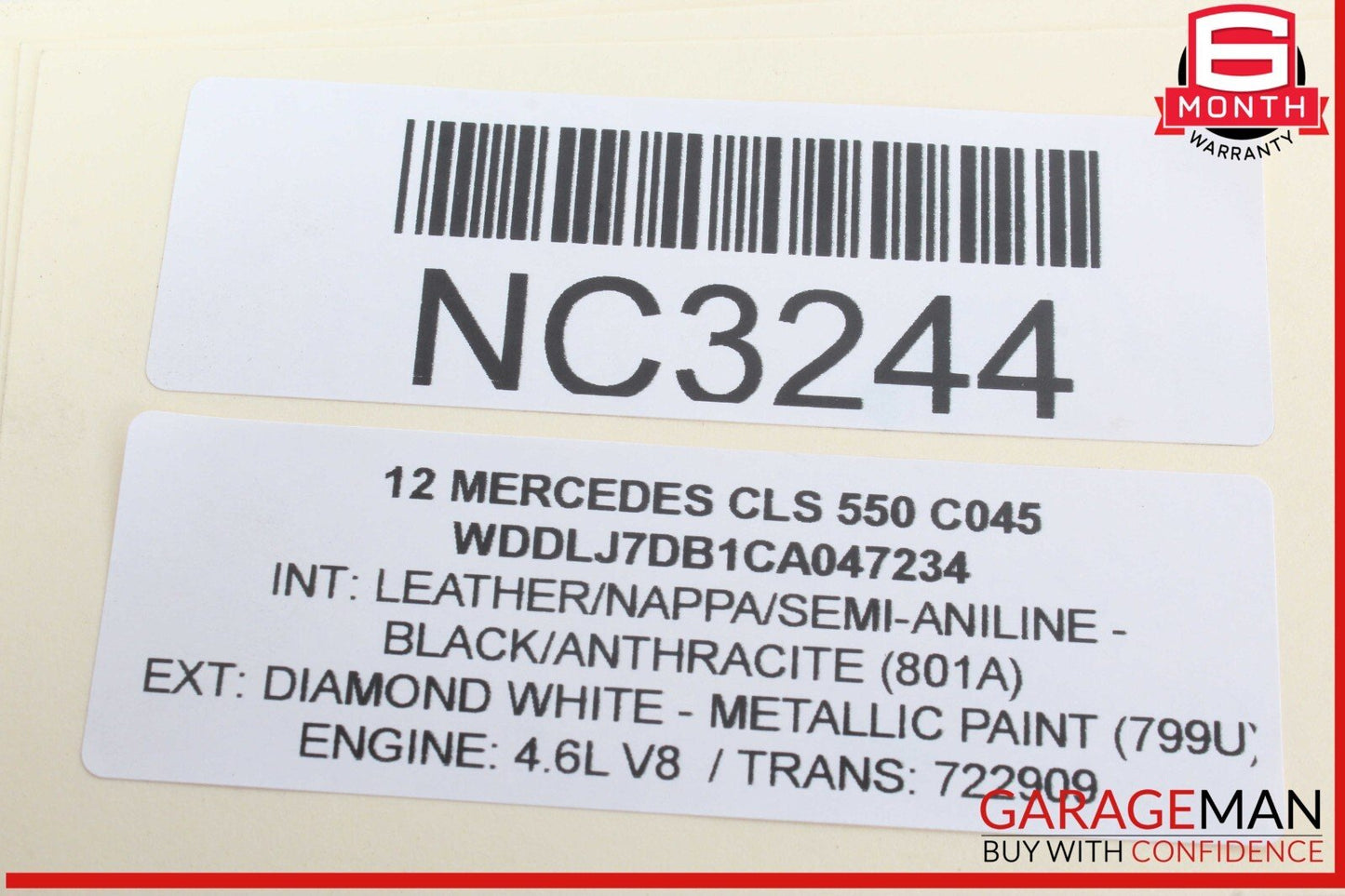 10-18 Mercedes W218 CLS550 Front Right Absorber Bumper Reinforcement Bracket OEM