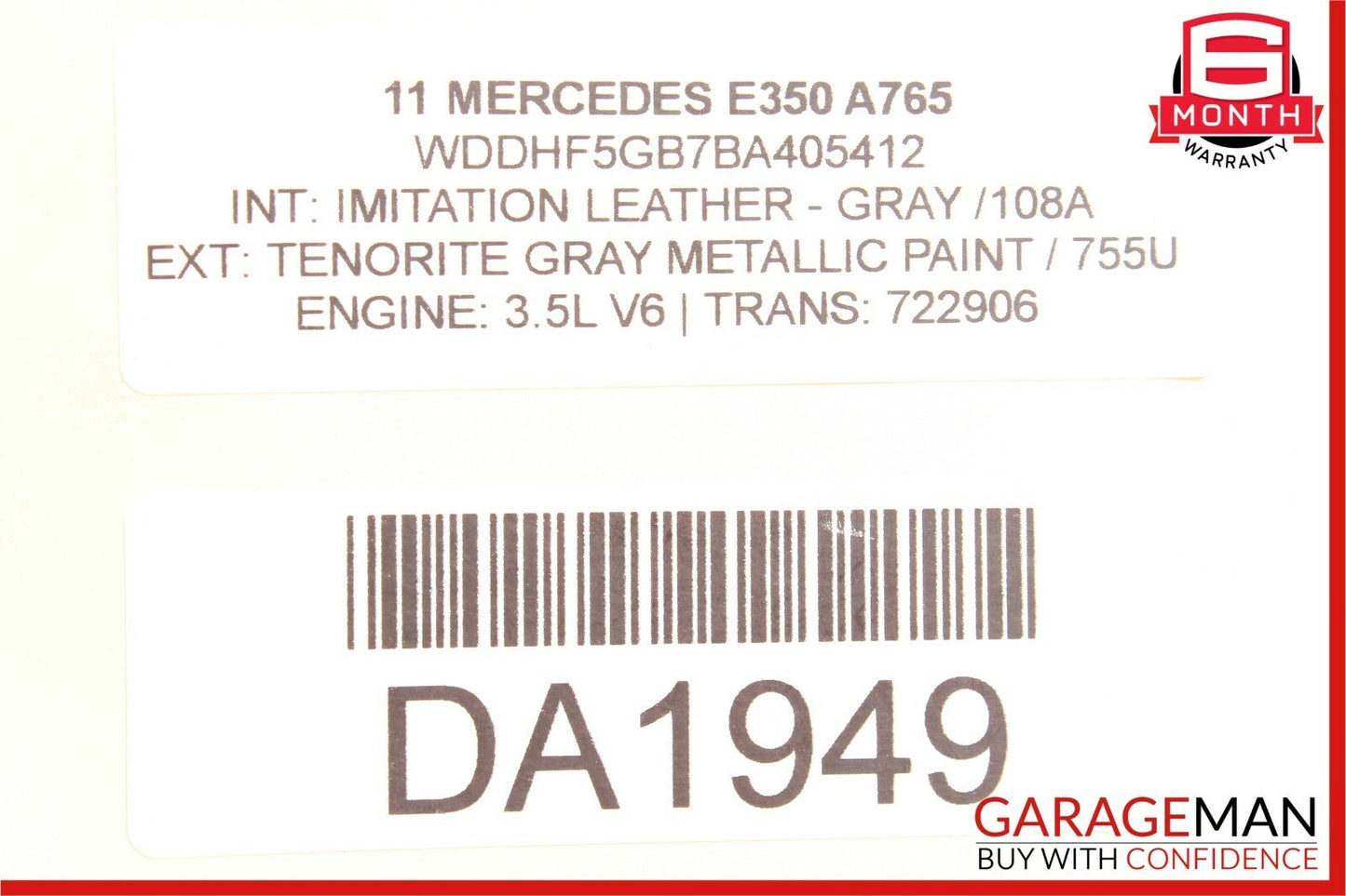 10-11 Mercedes W212 E350 E550 Rear SAM Module Fuse Box Relay 2129060605 OEM