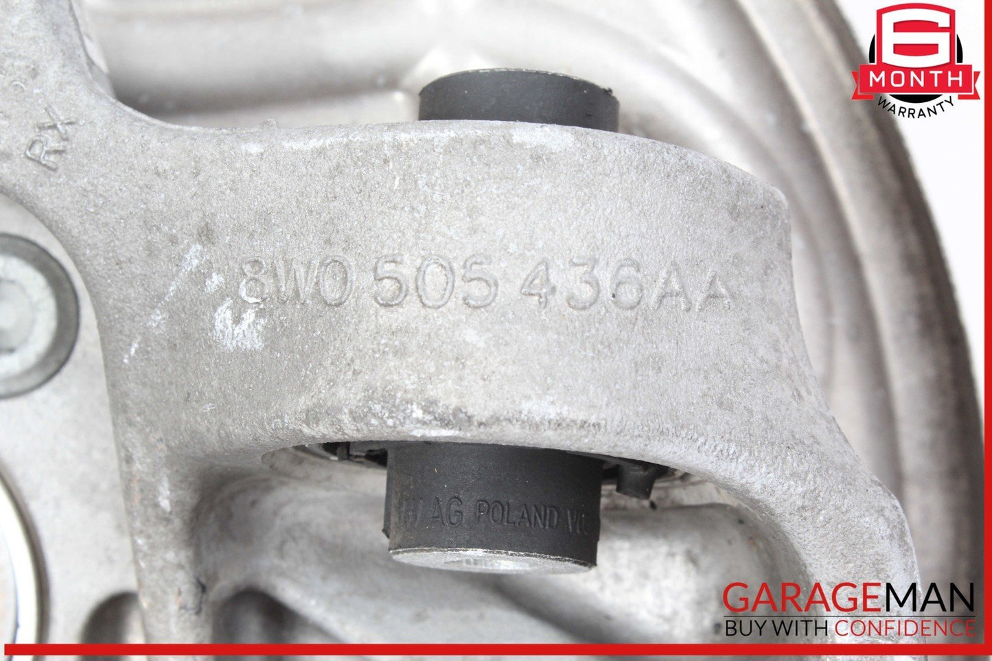 17-24 Audi S5 A4 Rear Right Passenger Side Spindle Knuckle Wheel w/ Rotor Disc
