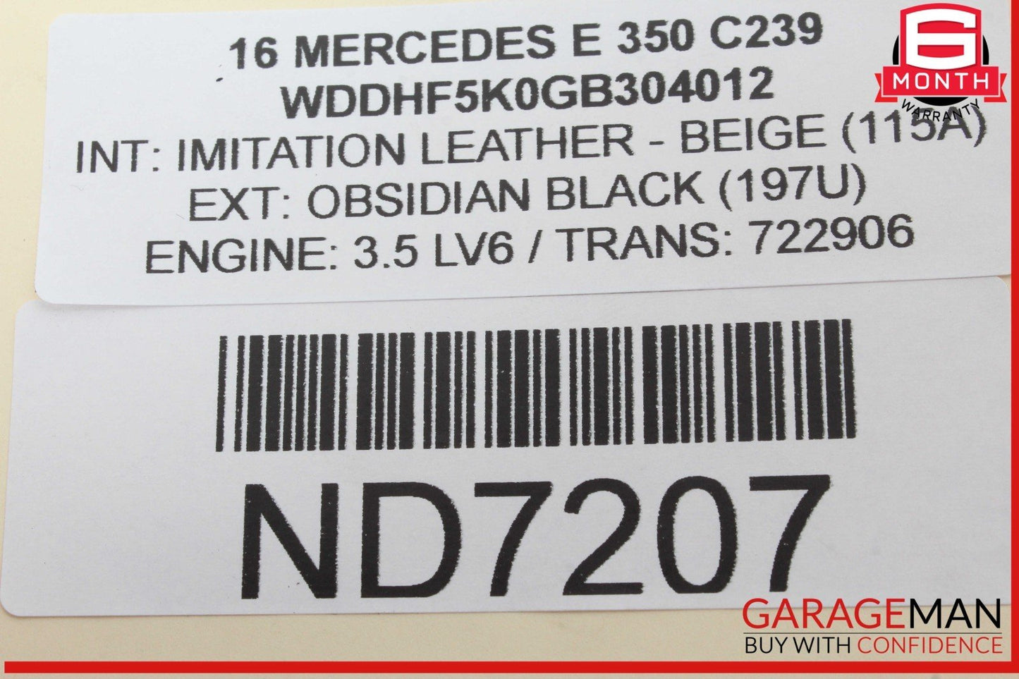 12-18 Mercedes W212 E350 CLS550 Sedan Sunroof Sun Roof Motor 2188200142 OEM