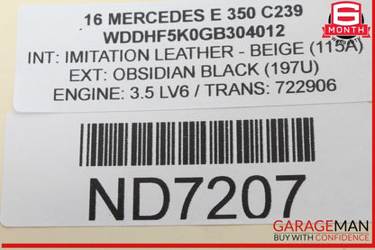 12-18 Mercedes W212 E350 CLS550 Sedan Sunroof Sun Roof Motor 2188200142 OEM