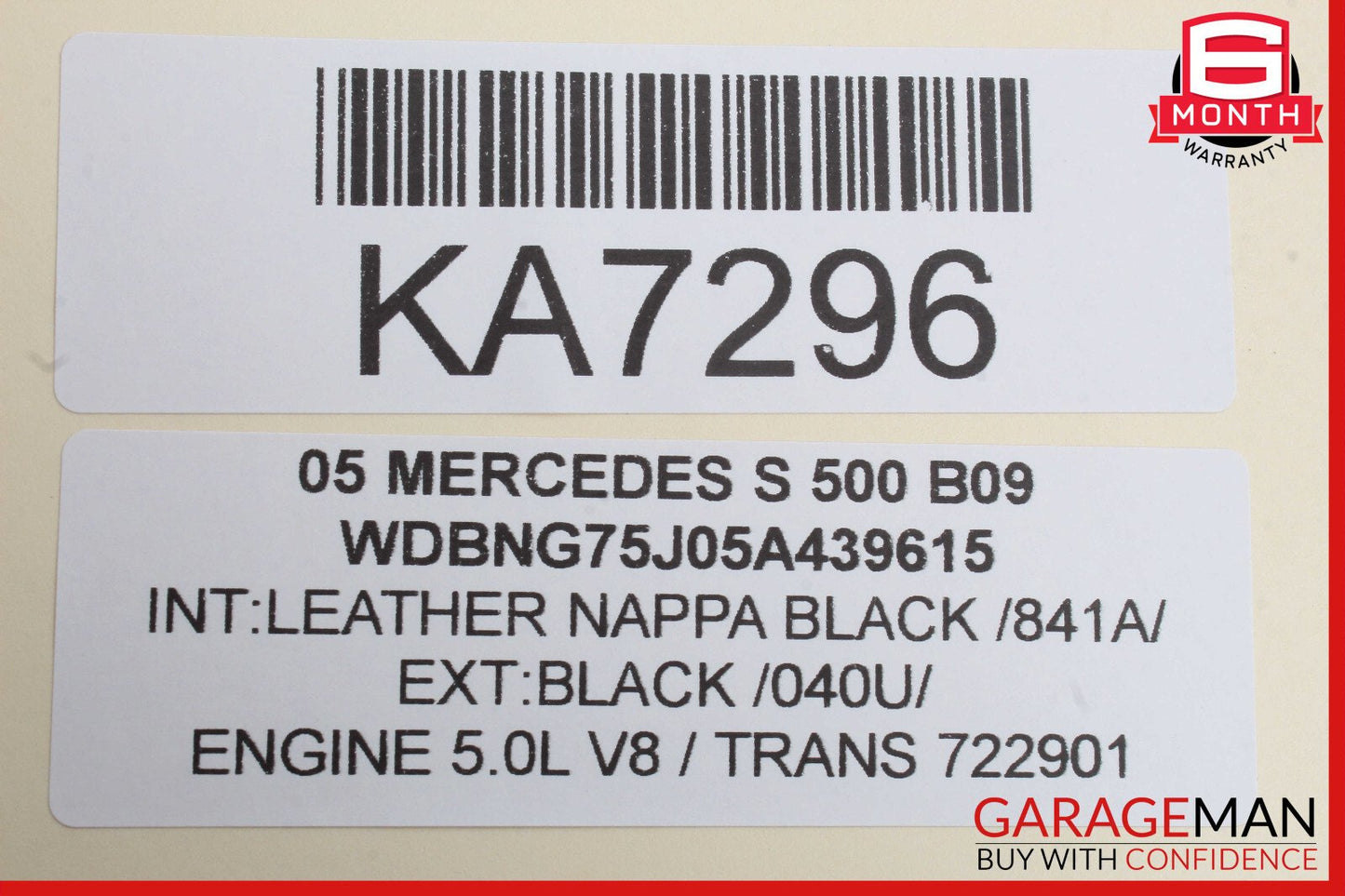 00-06 Mercedes W220 S500 S430 Exterior Door Handle Rear Left Driver Side OEM