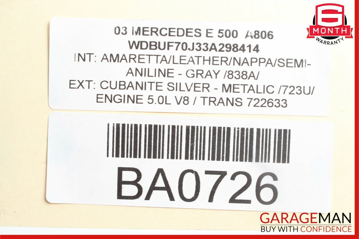 03-09 Mercedes W211 E320 E350 Rear Left Driver Side Door Lock Latch Actuator OEM