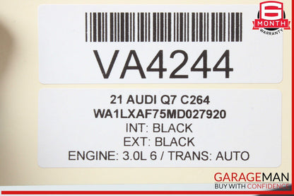 17-24 Audi Q7 Front Right Passenger Side Head Rest Headrest Black 4M0881902 OEM