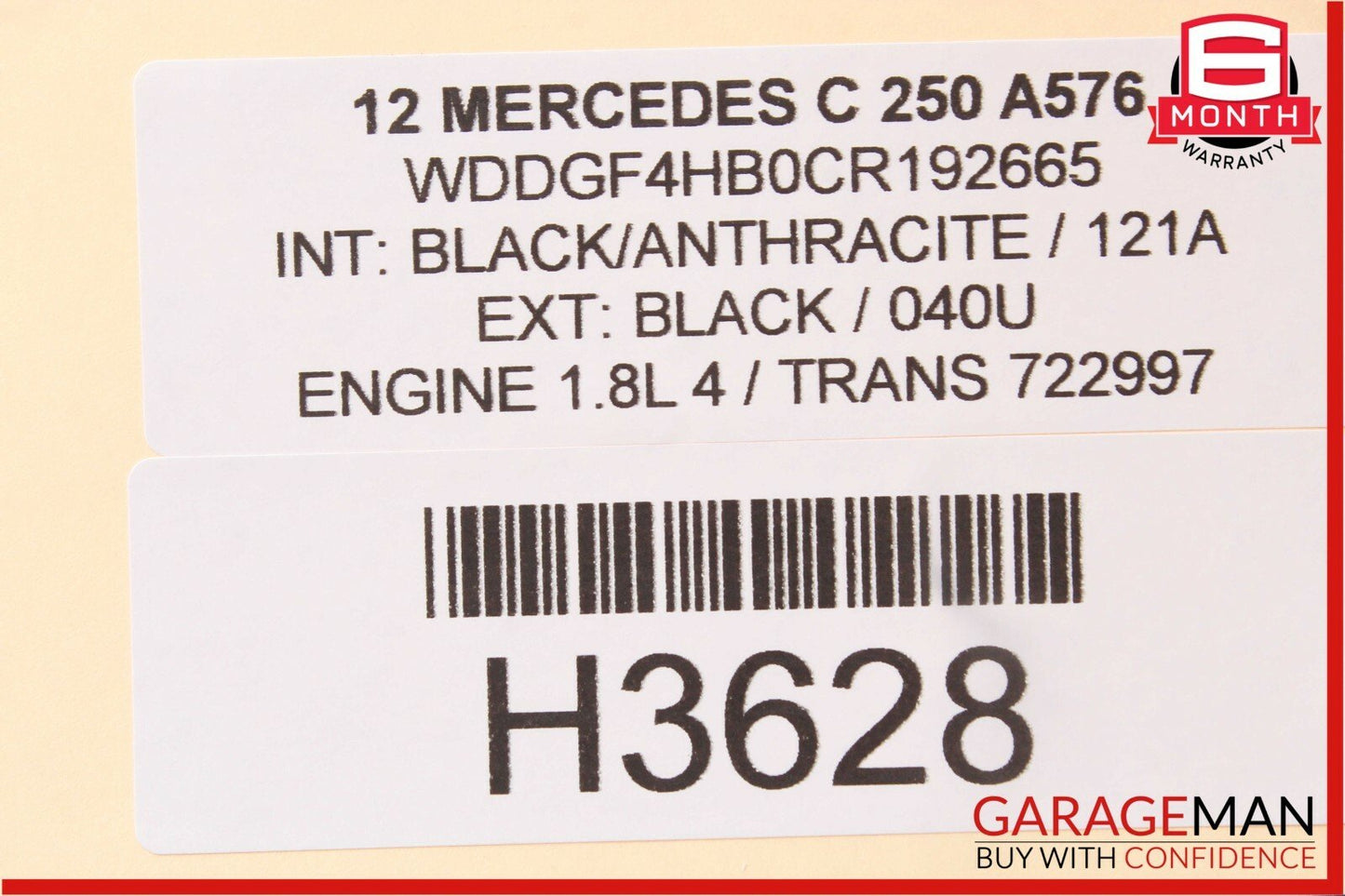 08-14 Mercedes W204 C250 C300 C350 Rear Right Side Door Controller Module Unit