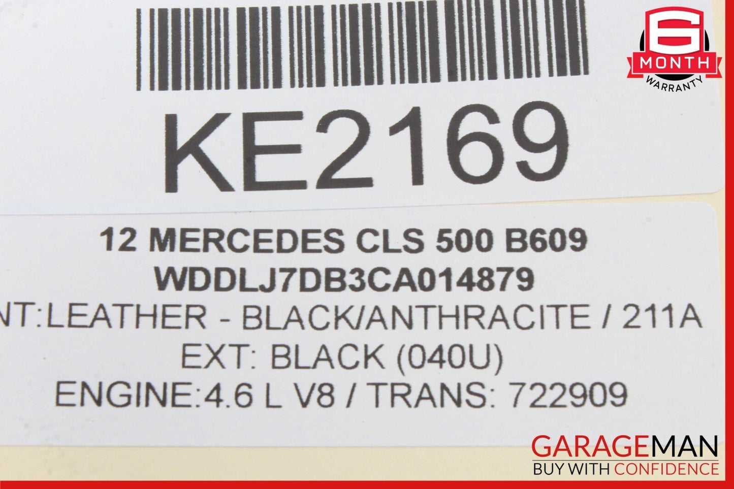 08-18 Mercedes W204 C300 C350 CLS550 Front Right Door Lock Latch Actuator OEM
