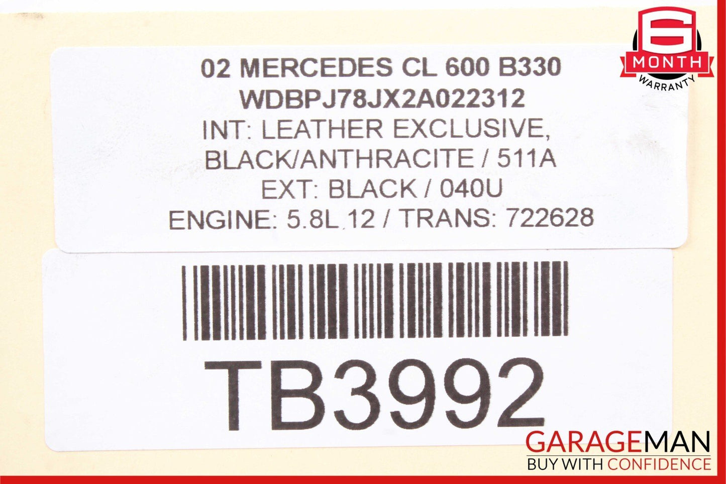 00-06 Mercedes W215 CL600 Hydraulic ABC Suspension Valve Block Pump Assembly OEM