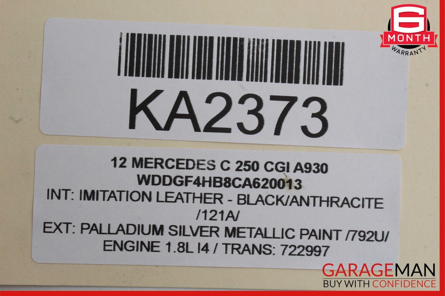 08-14 Mercedes W204 C300 C250 Rear Right Side Door Lock Latch Actuator