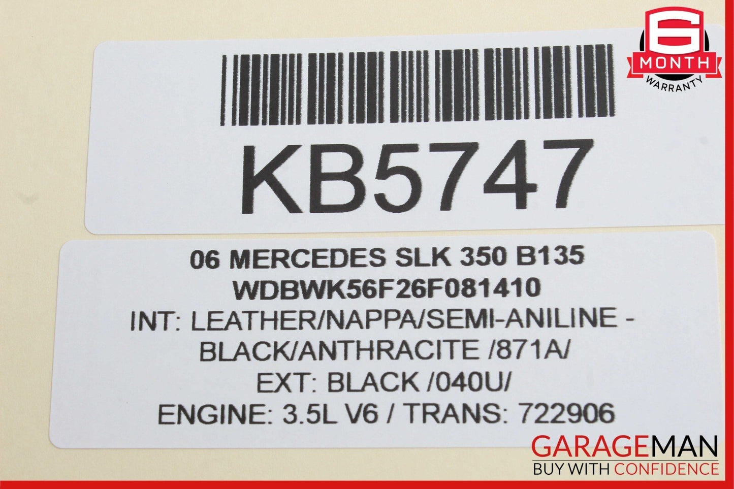 05-11 Mercedes R171 SLK55 AMG SLK280 Front Right Side Door Lock Latch Actuator