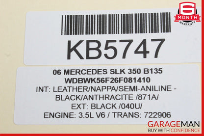 05-11 Mercedes R171 SLK55 AMG SLK280 Front Right Side Door Lock Latch Actuator