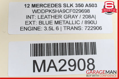 12-16 Mercedes R172 SLK350 Front Right Side Spindle Knuckle Hub Bearing RWD OEM