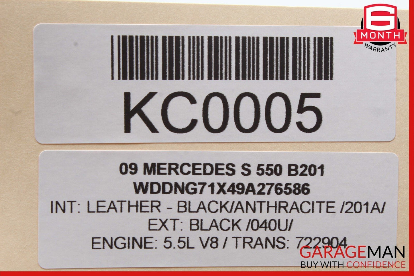 07-09 Mercedes W221 S550 S600 Front Right Side Factory Fog Light Lamp OEM