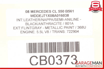 07-14 Mercedes W216 CL550 S550 Instrument Cluster Control Switch 2218701758 OEM