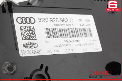 14-17 Audi SQ5 Speedometer Instrument Cluster Gauge 8R0920982C OEM