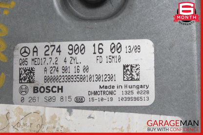 15-20 Mercedes W205 C300 GLC350e E300 M274 2.0L ECU ECM Engine Control Module