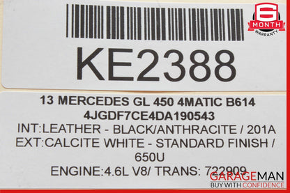 13-16 Mercedes X166 GL450 GL550 Panoramic Sunroof Glass Motor 1669069600 OEM