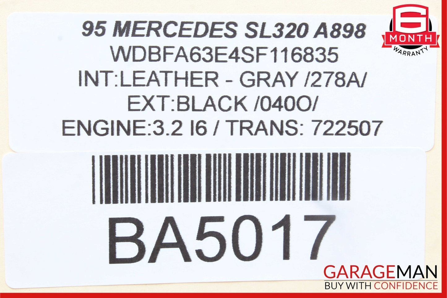 90-02 Mercedes R129 SL320 Front Right Side Seat Controller Module Unit OEM