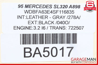 90-02 Mercedes R129 SL320 Front Right Side Seat Controller Module Unit OEM