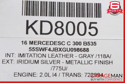 15-18 Mercedes W205 C300 Speedometer Odometer Instrument Cluster Gauge OEM