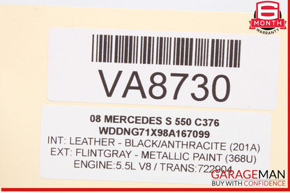 07-13 Mercedes W221 S550 S600 Trunk Lid Locking Hydraulic Pull Down Pump OEM