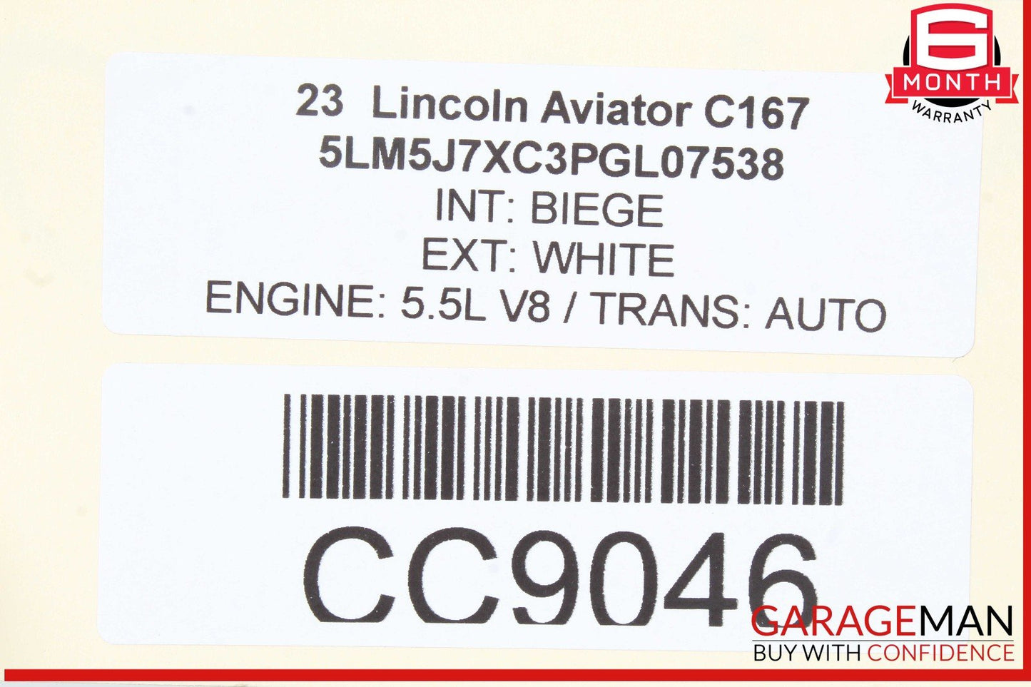 20-24 Lincoln Aviator Front Bumper Reinforcement Impact Bar OEM