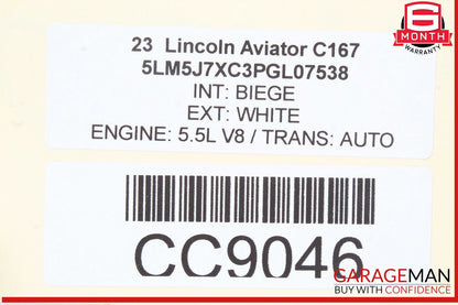 20-24 Lincoln Aviator Front Bumper Reinforcement Impact Bar OEM