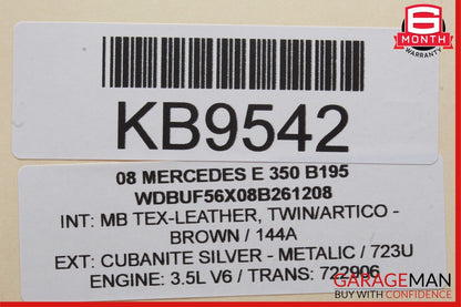 03-09 Mercedes W211 E350 E550 Front Right Side Door Window Regulator Motor OEM