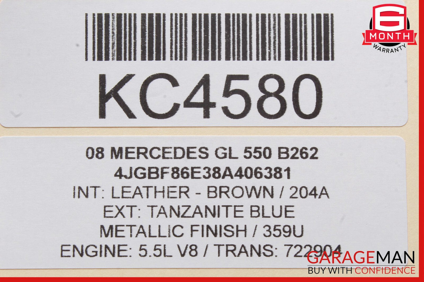 06-13 Mercedes X164 GL450 Front Left Side Window Regulator Motor Unit OEM