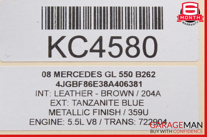 06-13 Mercedes X164 GL450 Front Left Side Window Regulator Motor Unit OEM