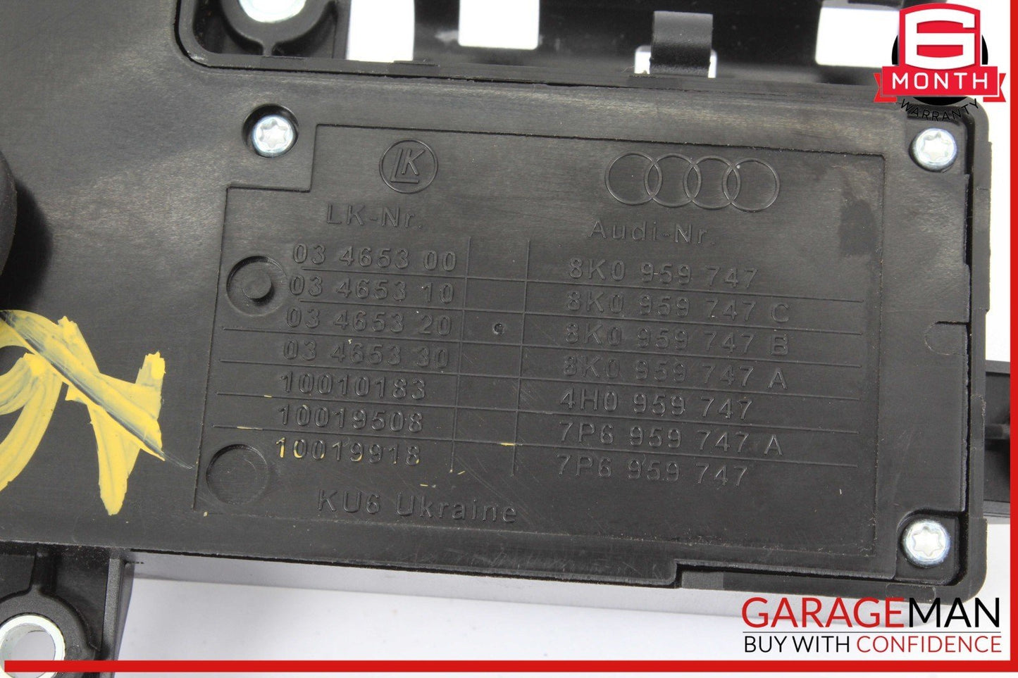 12-18 Audi A6 A7 Front Left Driver Side Power Seat Adjustment Switch OEM