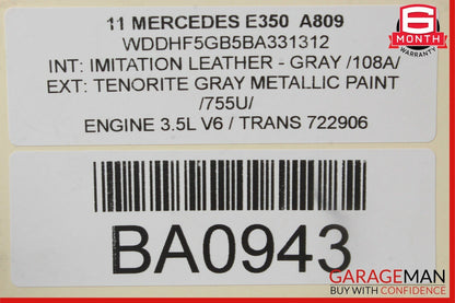 10-16 Mercedes W212 E350 Front Right Side Suspension Wishbone Control Arm RWD