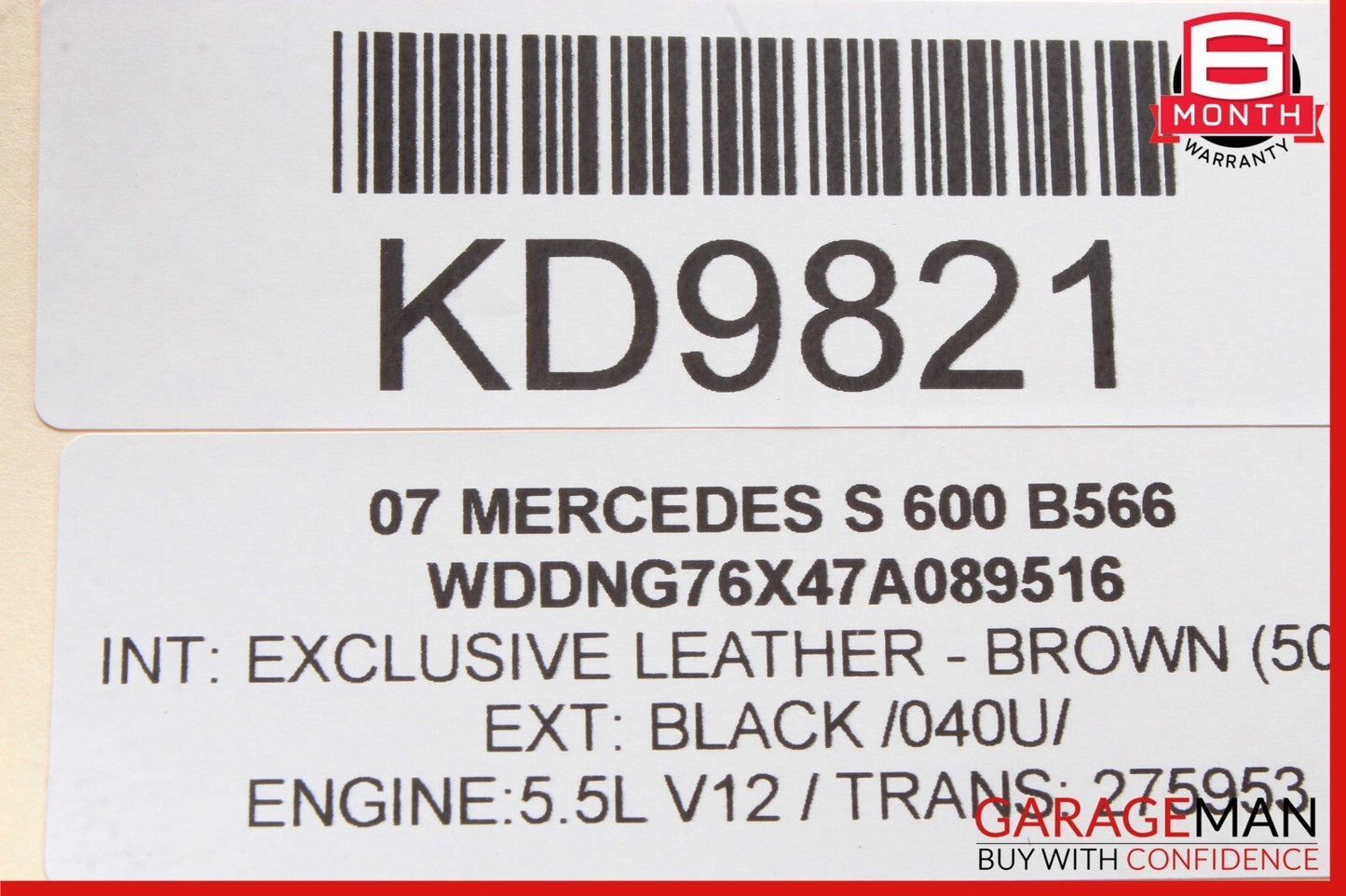 07-10 Mercedes W216 CL500 S600 CL550 S550 Bluetooth Communication Module Unit