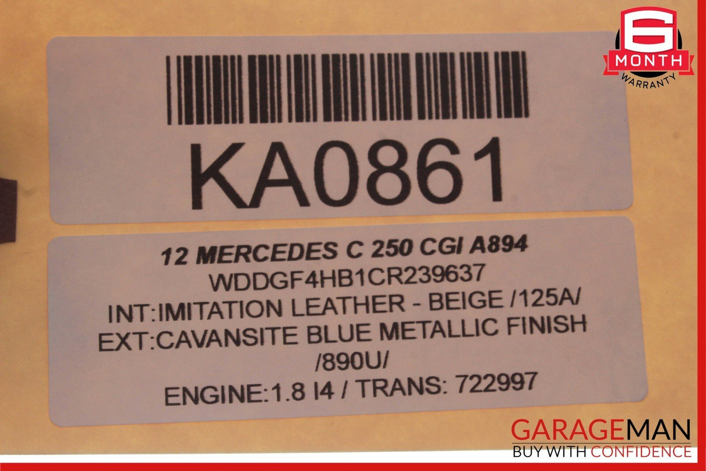 08-14 Mercedes W204 C250 C300 Front Left Driver Side Upper Control Arm RWD