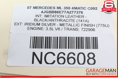05-13 Mercedes W164 ML350 4MATIC Front Left Side Engine Timing Chain Cover Plate