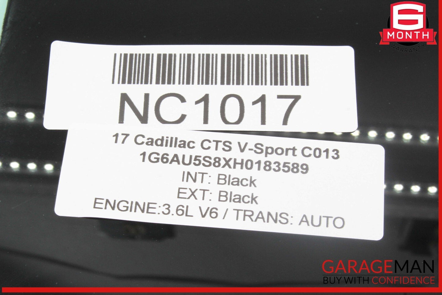 14-19 Cadillac CTS V-Sport Rear Left Driver Side Door Window Glass OEM