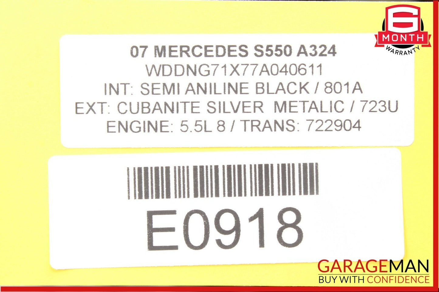 07-09 Mercedes W221 S550 CL600 CL65 AMG Rear Trunk SAM Fuse Box Module OEM