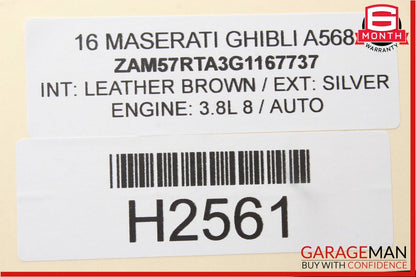 14-17 Maserati Ghibli Front Right Side Dash A/C AC Air Vent Grille Trim Panel