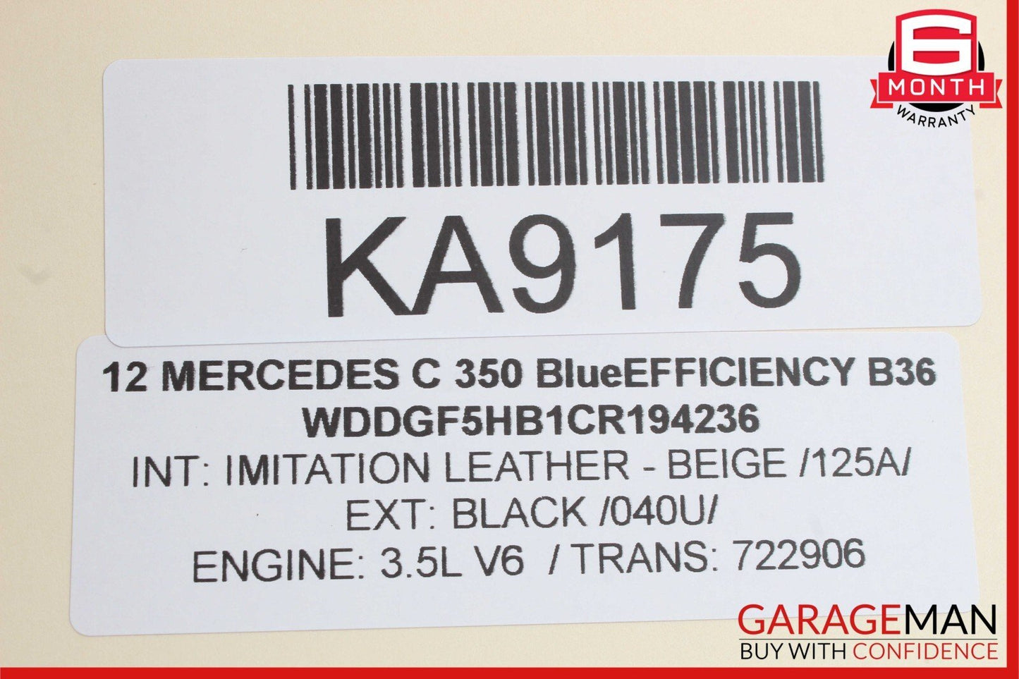 12-14 Mercedes W204 C350 Gear Shift Selector Indicator Knob Boot Assembly OEM