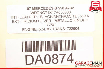 07-13 Mercedes W221 S550 S65 Front Right Passenger Side Exterior Door Handle OEM