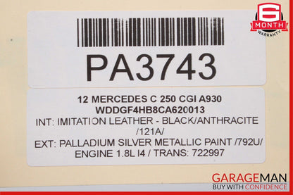 12-16 Mercedes W204 C250 E250 SLK250 SLK350 Engine Motor Cooling Radiator OEM